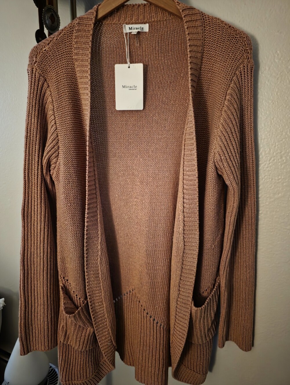 MIRACLE NWT knit cardigan in Dusty Pink Size S/M
